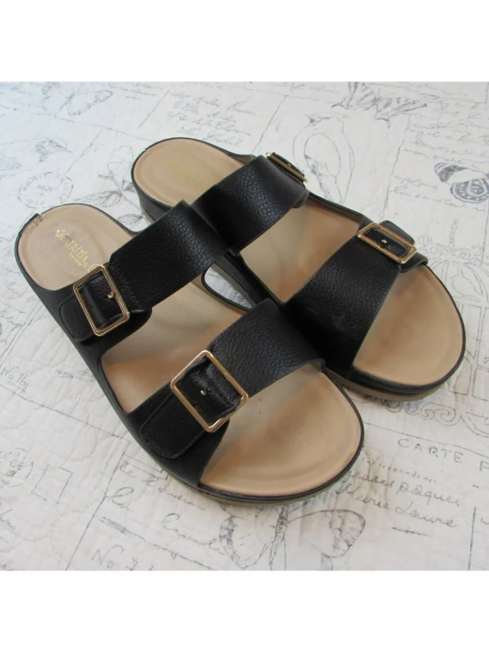 EUC Patrizia by Spring Step Eliza Slide Casual Strappy Sandals Women Size 9